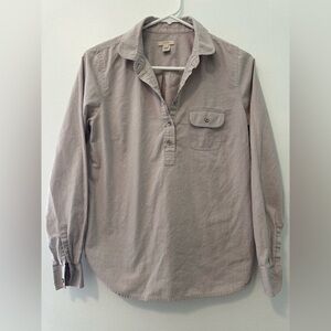 J. Crew Taupe Cotton Shirt